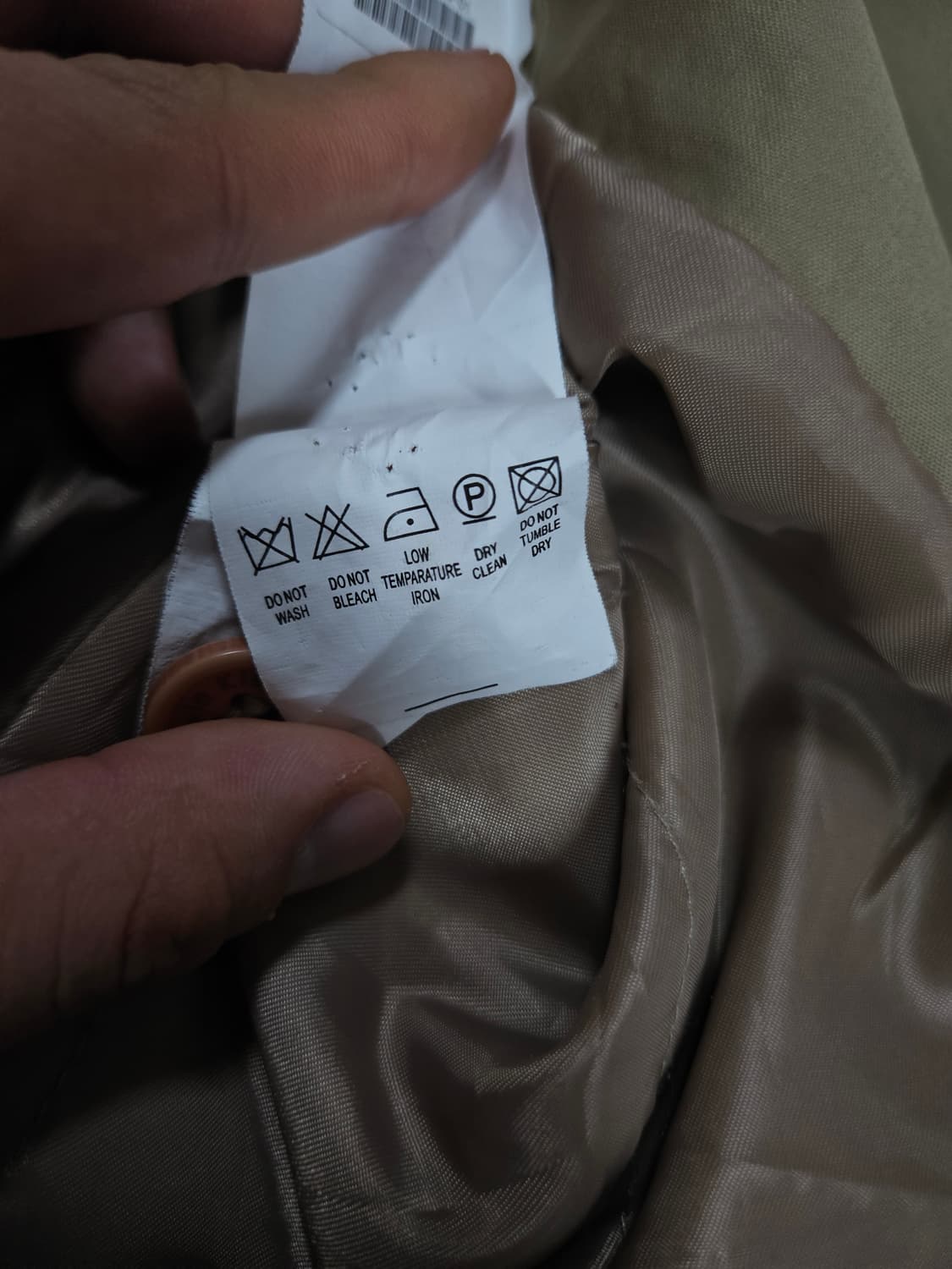 켈빈클라인 베이지 트렌치 코트(급처) 상품이미지7