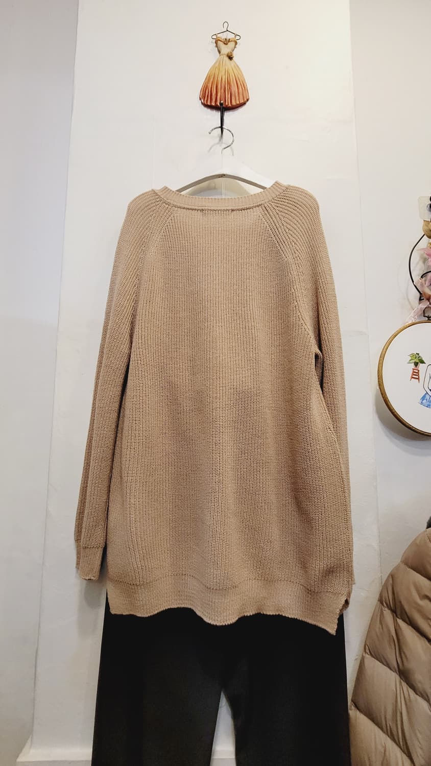 키이스 순모 베이지 니트 상품이미지2