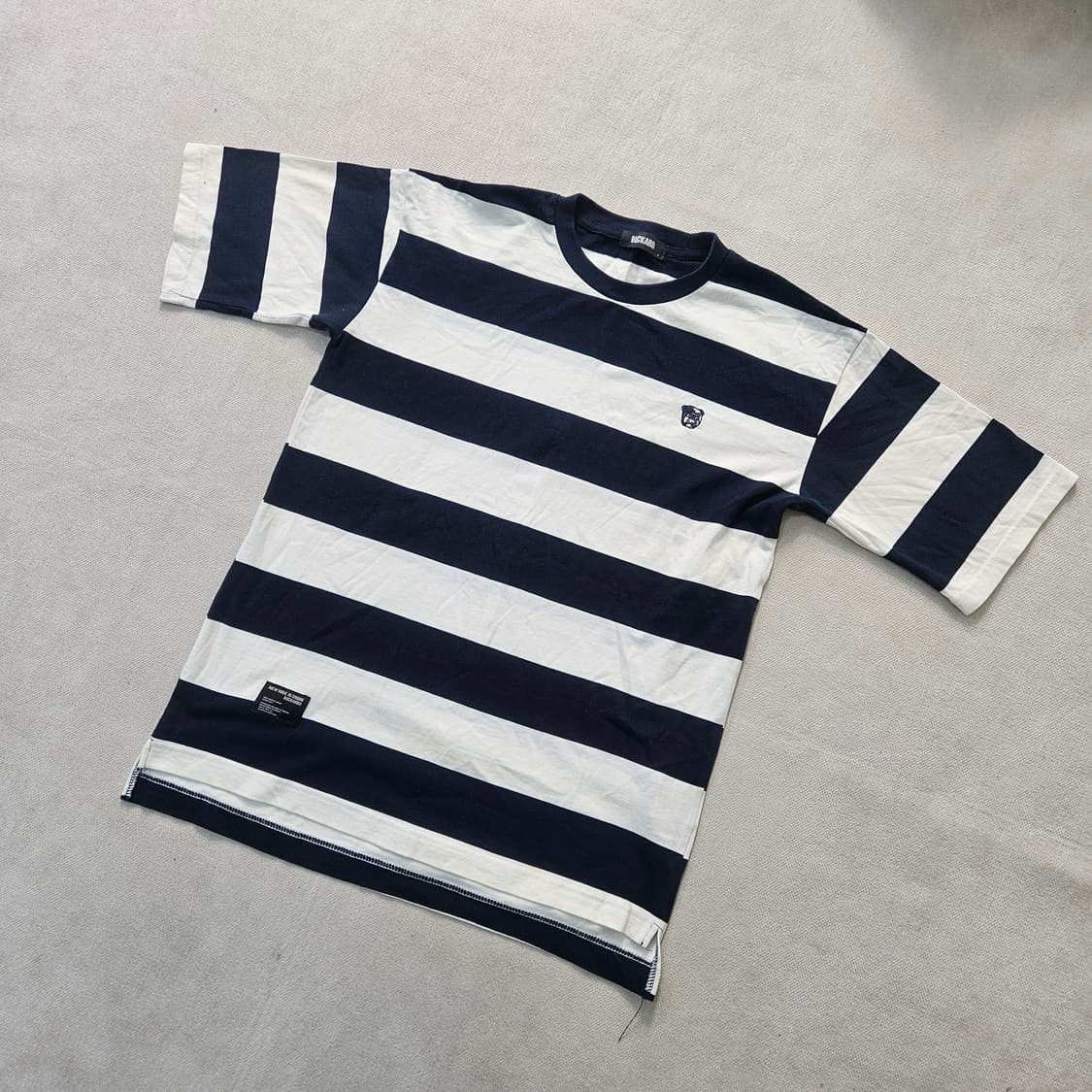 S 버커루 스트라이프 반팔티 (얼룩)0406Y 상품이미지1