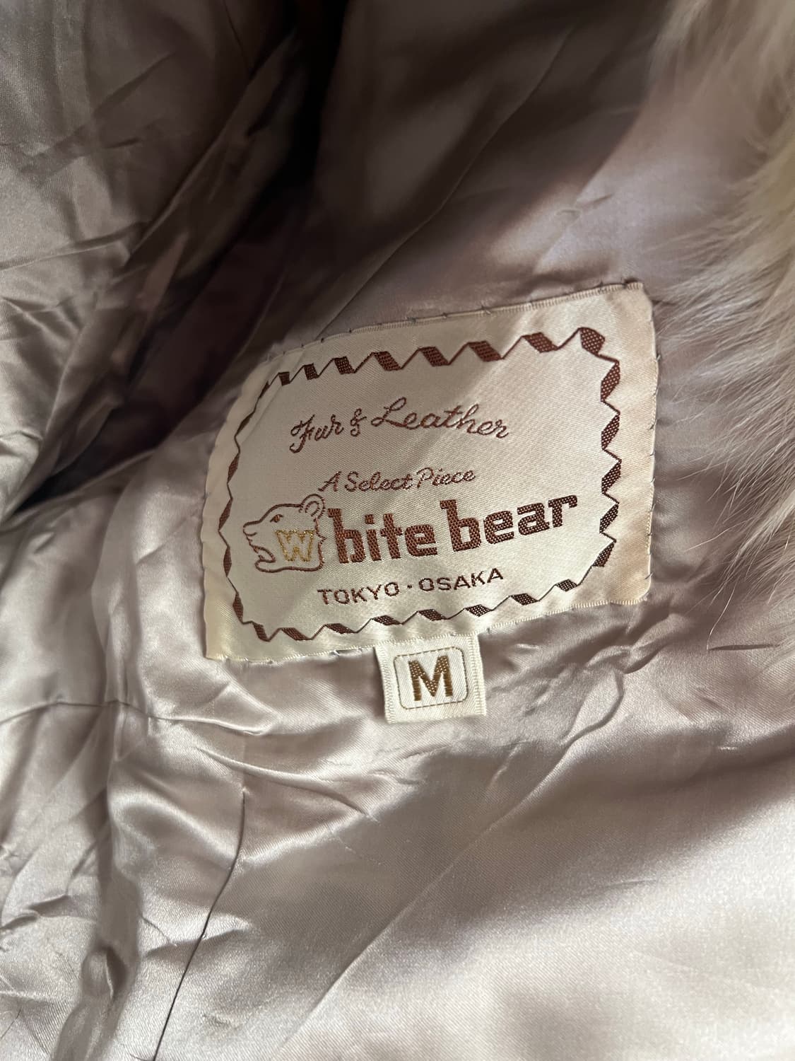 Vintage White Faux Fur Coat 상품이미지3