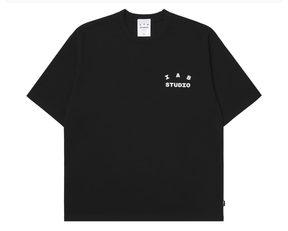 아이앱 스튜디오 티셔츠 블랙 화이트 검정 반팔티 상품이미지2