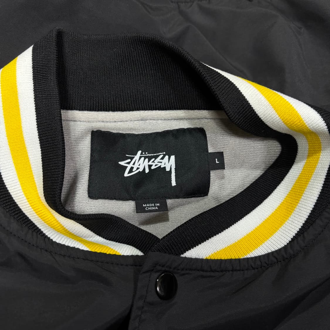 L 스투시 블랙 SS 링크 나일론 스타디움 바시티자켓 상품이미지6