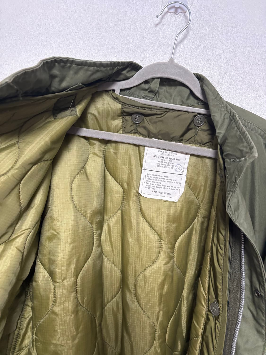 오리지널 M-65 피쉬테일 은지퍼 개파카 상품이미지7