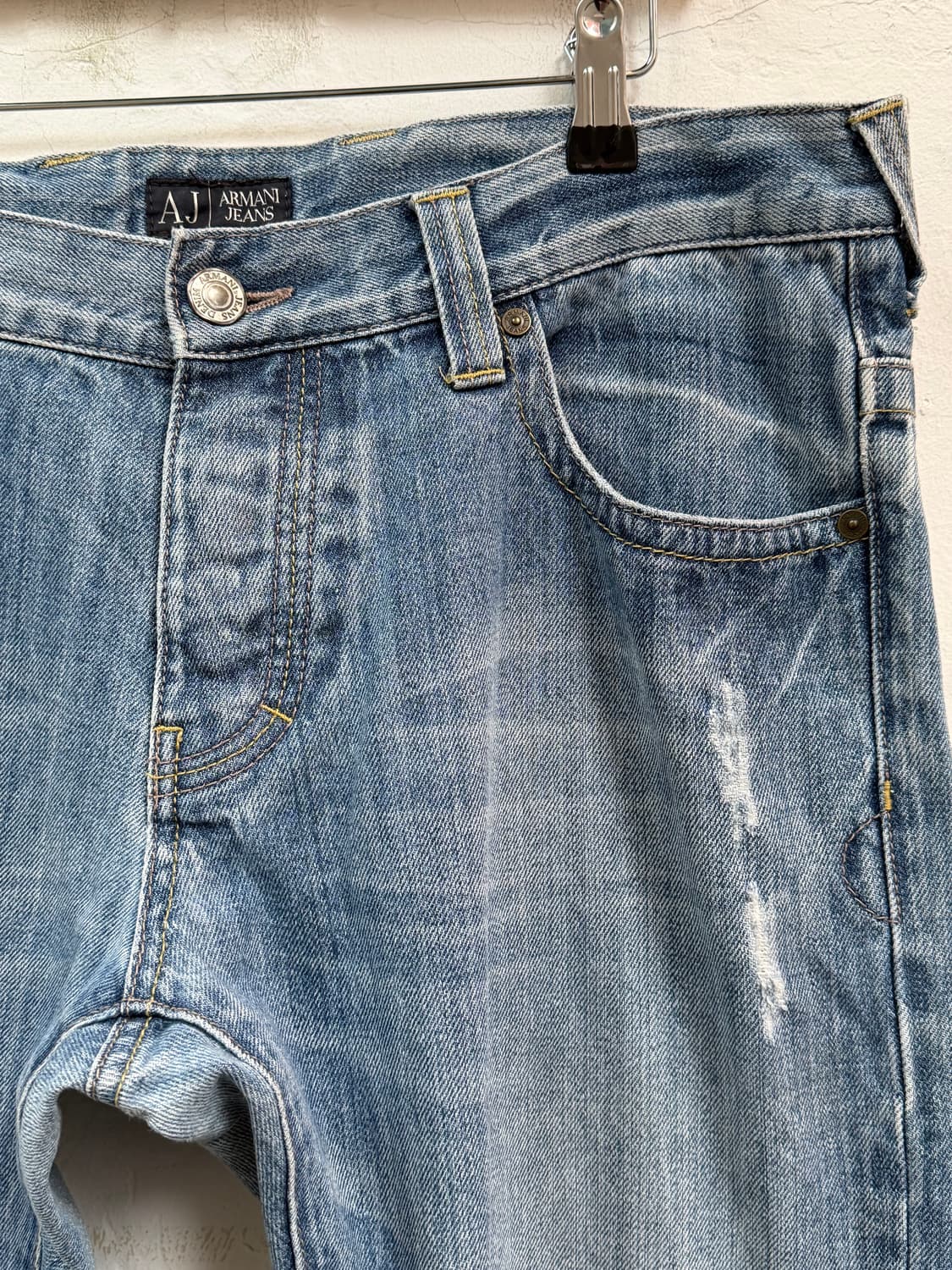 Armani Jeans 버튼 플라이 스트레이트 데님 진 W34 상품이미지2