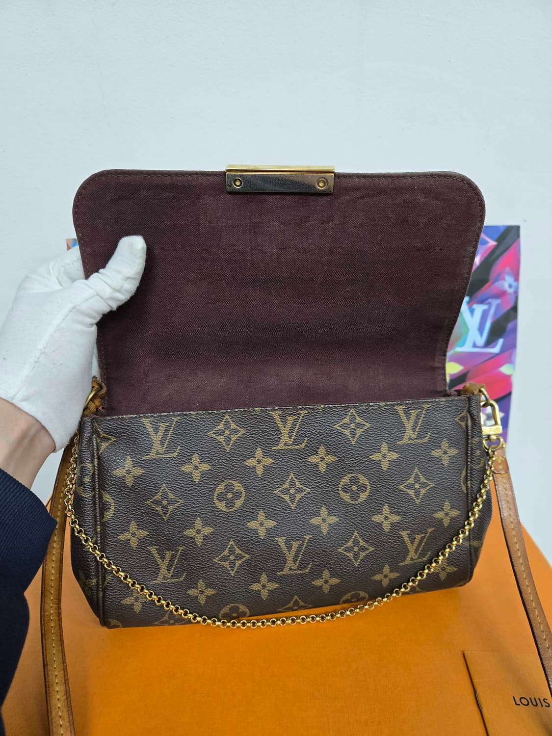 [보증서 정품] 루이비통 페이보릿mm 크로스백 상품이미지3