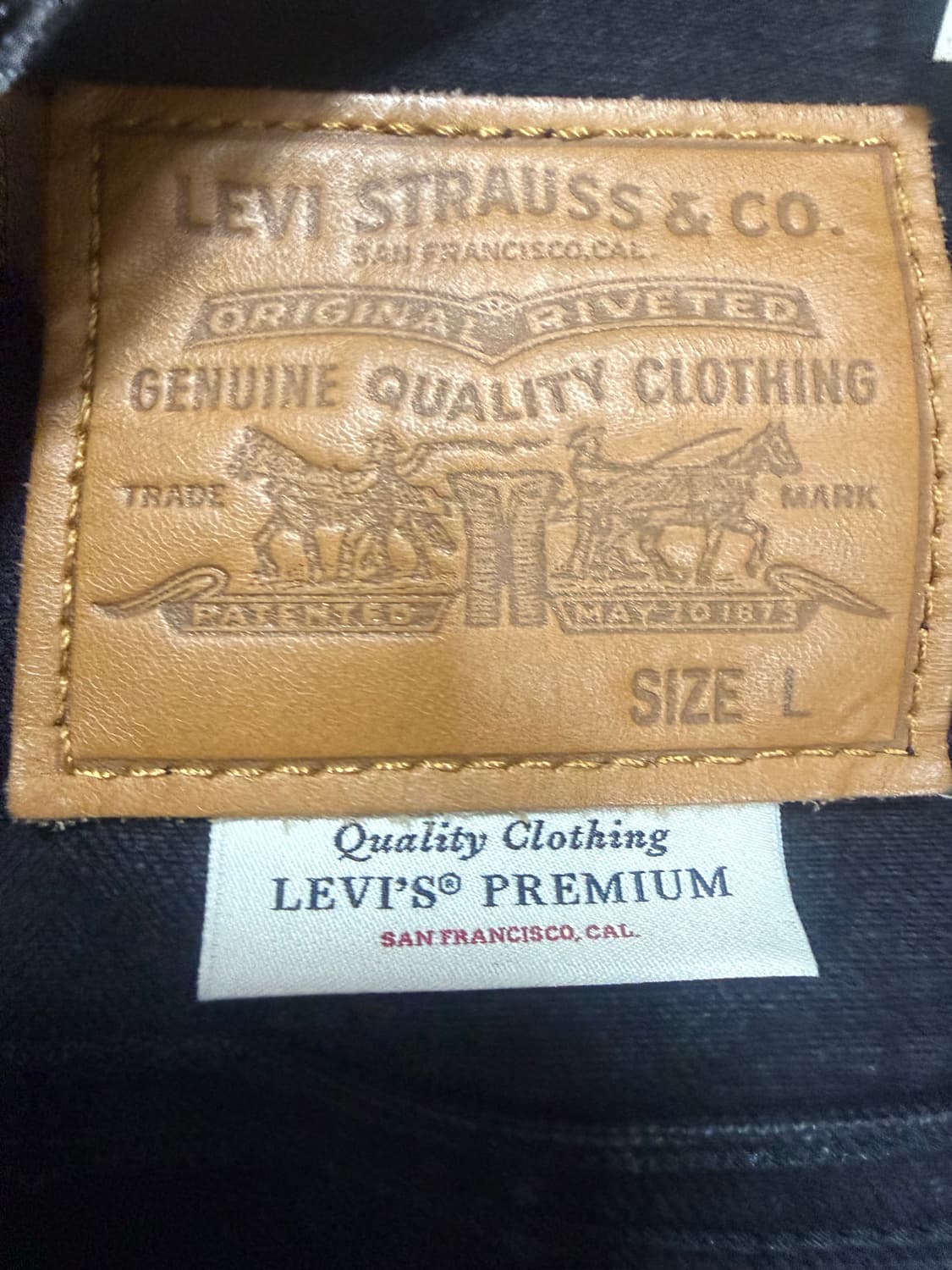 리바이스 블랙 데님자켓 / 새상품급 상품이미지3