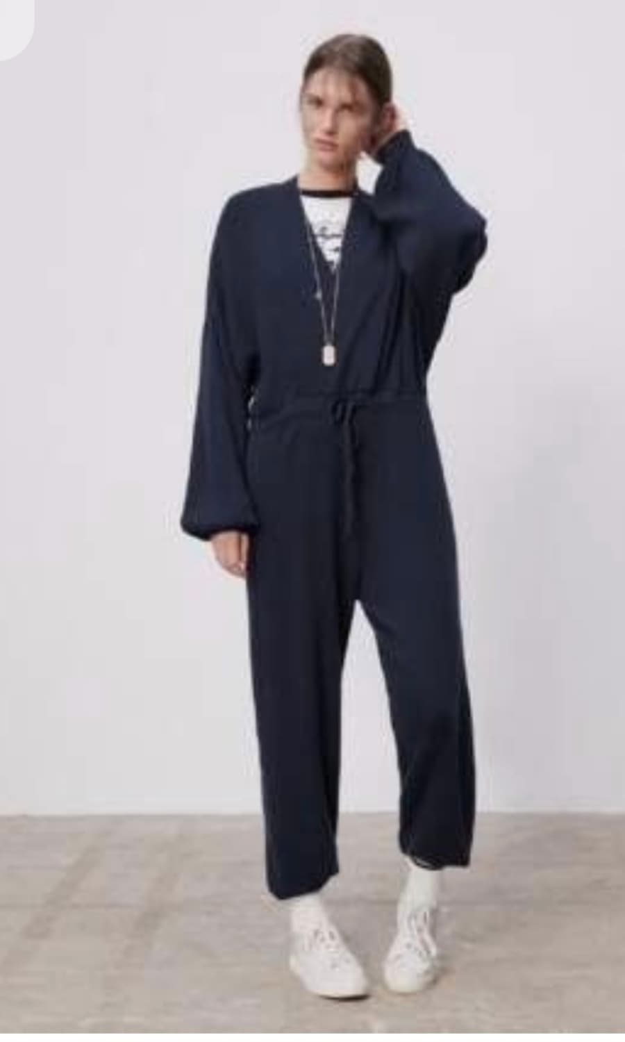 Zara  네이비니트 점프수트 상품이미지1