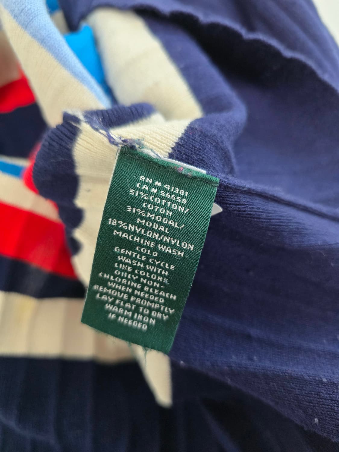 랄프로렌 니트 미디 스커트 네이비 S 상품이미지3