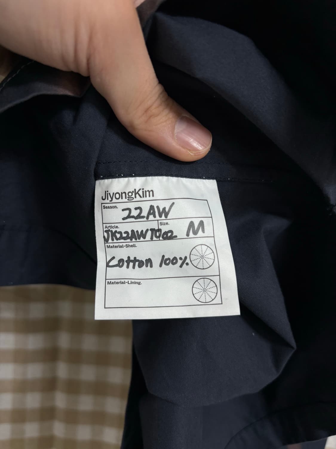 Jiyongkim 22aw 썬블리칭셔츠 미디움 상품이미지3