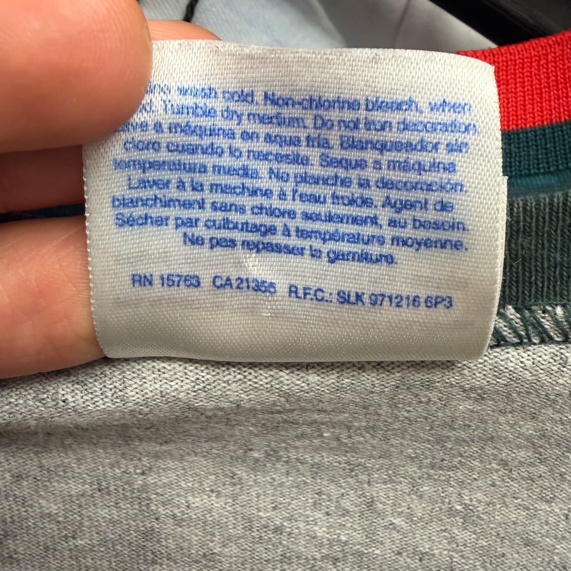 Hanes 헤인즈 빈티지 괌 배색 반팔 티셔츠 XL 상품이미지9