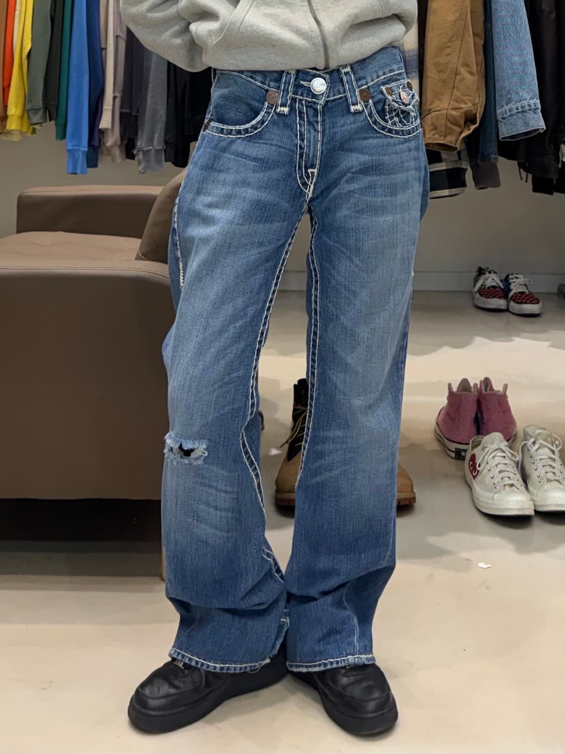 트루릴리젼 조이 슈퍼T 부츠컷 데님팬츠 상품이미지5