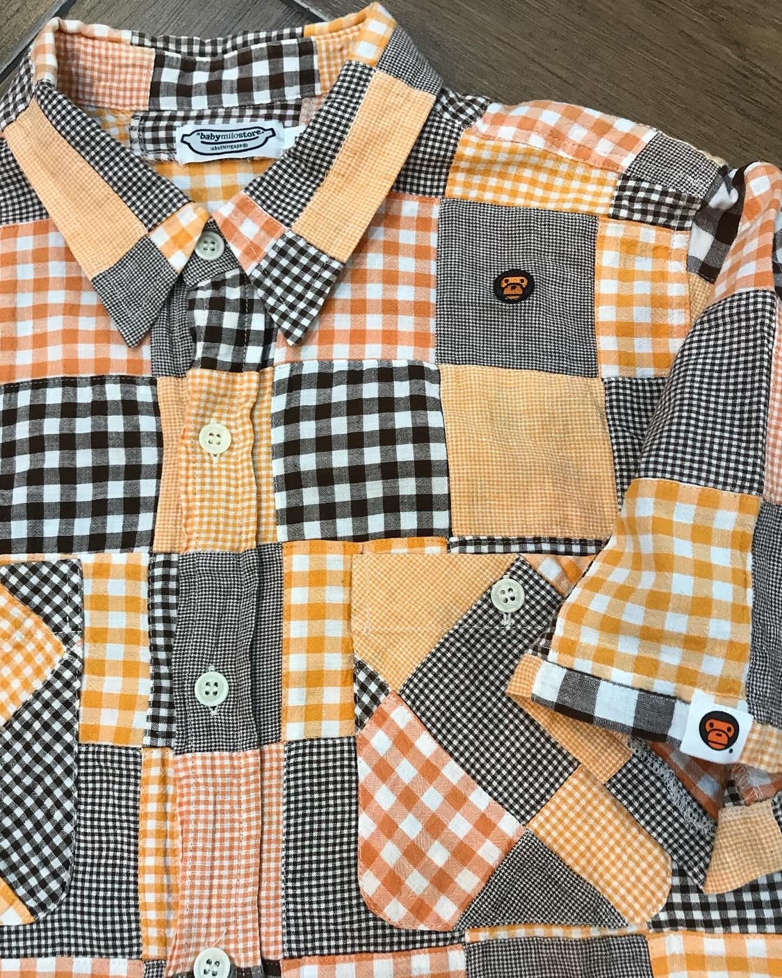 Bape BabyMilo Patch Work Shirt 상품이미지5