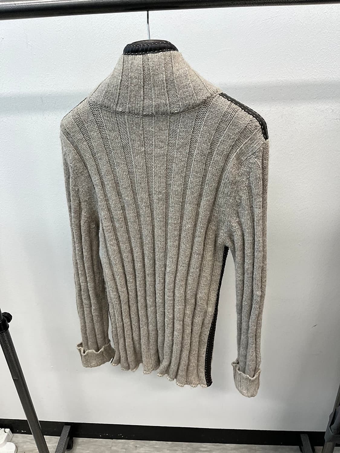 105) 돌체앤가바나 가죽믹스 니트가디건  상품이미지9