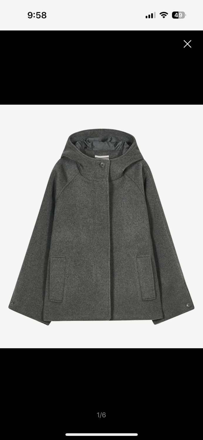 타입서비스 코트 하프 코트 Hooded Half Coat 상품이미지2