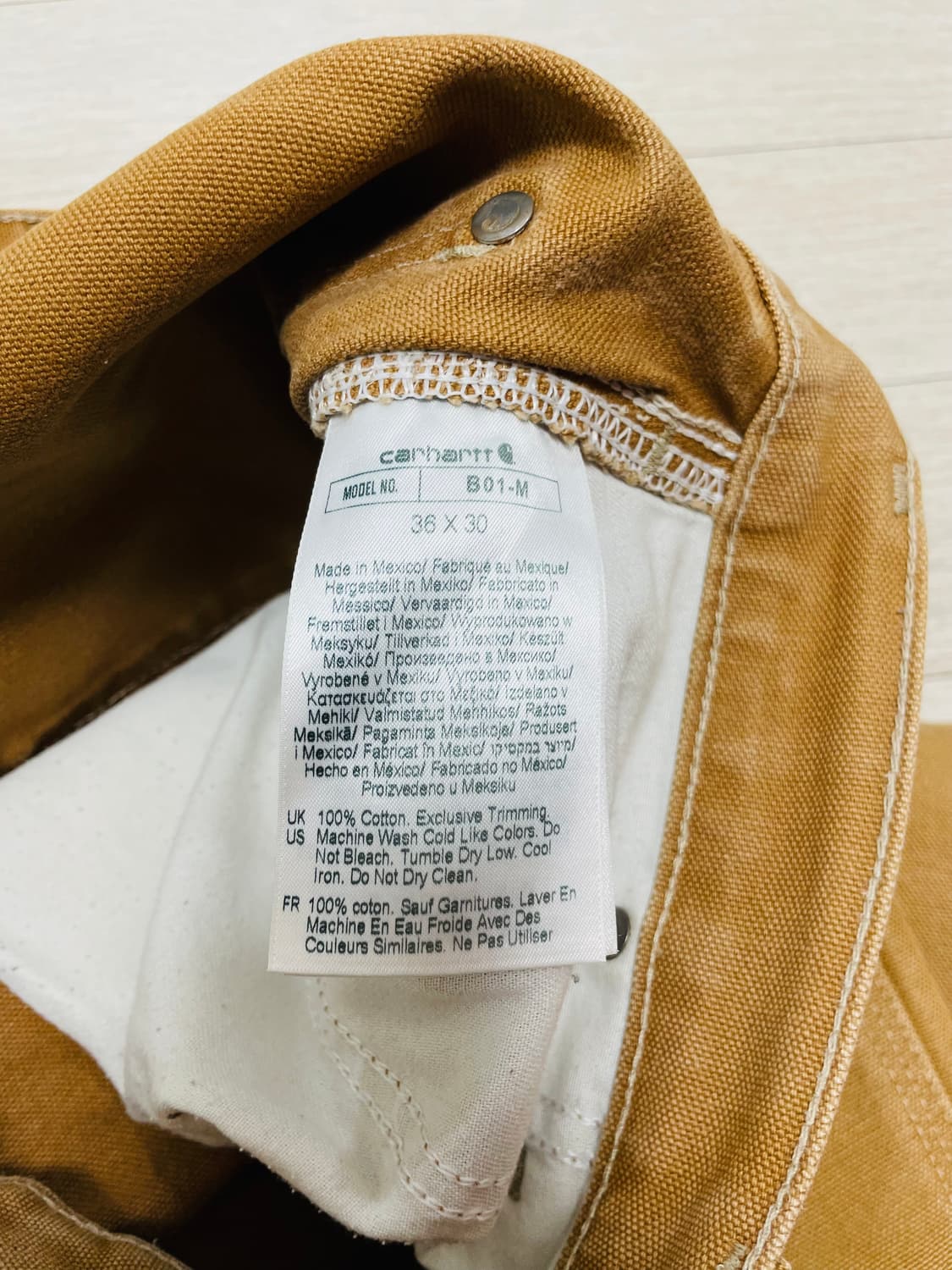 칼하트 B01 더블니 카펜터 팬츠 36 상품이미지3