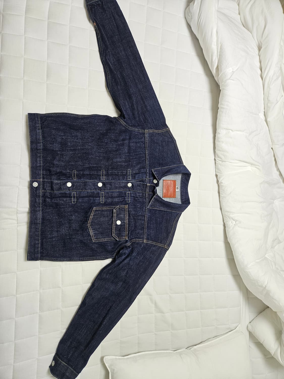 아웃스탠딩 멋렙 데님셋업 m사이즈 판매합니다. 상품이미지3