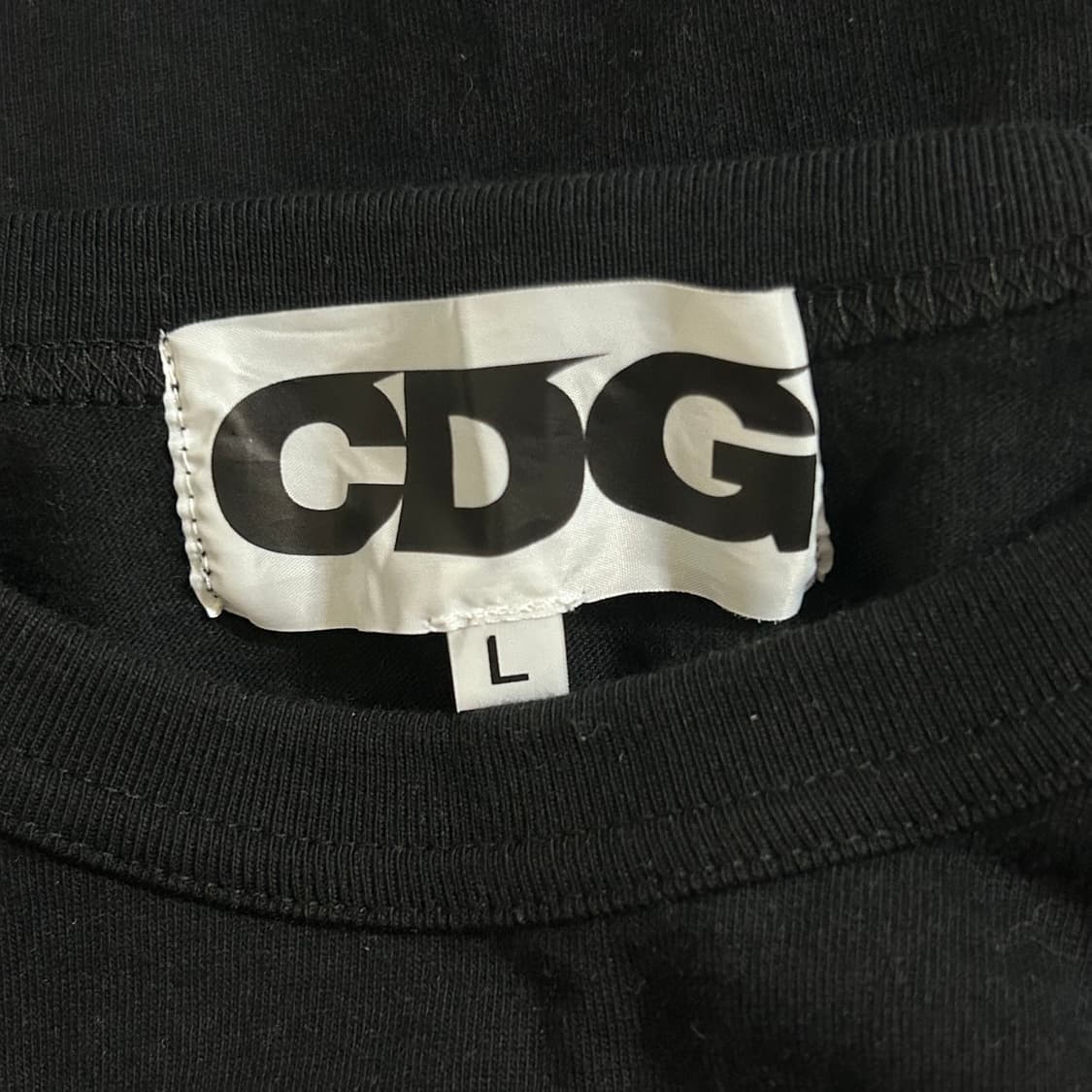CDG 꼼데가르송 반팔 티셔츠 블랙 L 상품이미지7