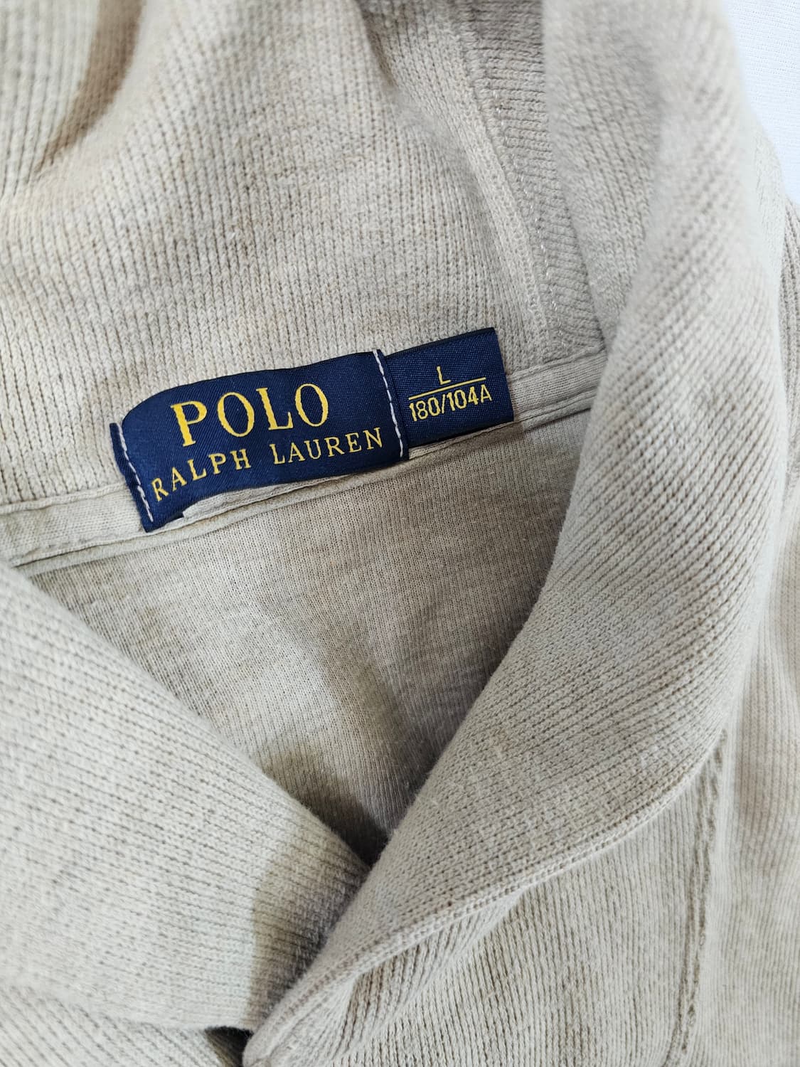 폴로 랄프로렌 럭셔리 져지 숄칼라 풀오버 코튼 니트 스웨트 셔츠 상품이미지8