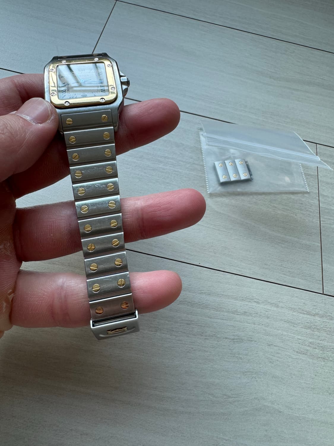 까르띠에 산토스 갈베 콤비 LM 사이즈 판매합니다 상품이미지5