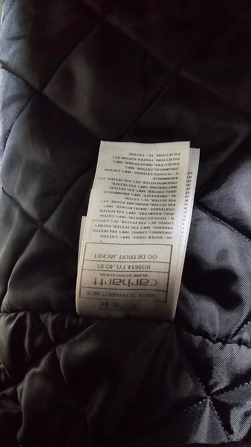 칼하트 wip 디트로이트 자켓 토바코 블랙 L 판매합니다 상품이미지10