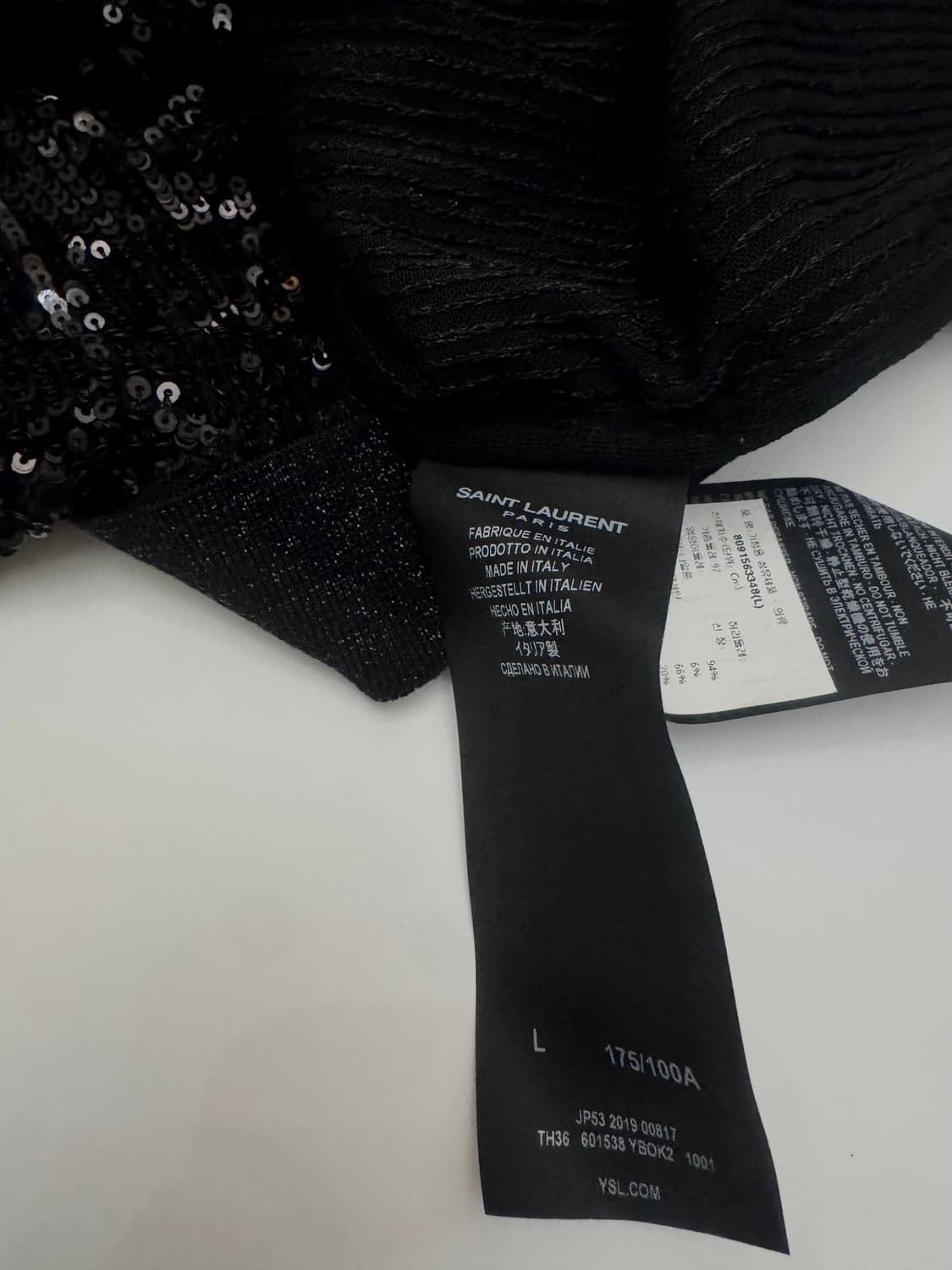 Saint Laurent mens Sequins S/S Polo Shir 상품이미지10