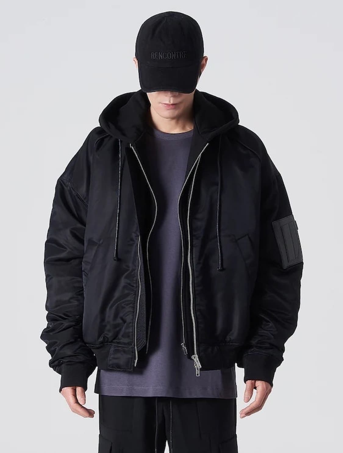 준지 마원 탈착후드 마원 MA-1 점퍼 44사이즈 상품이미지1