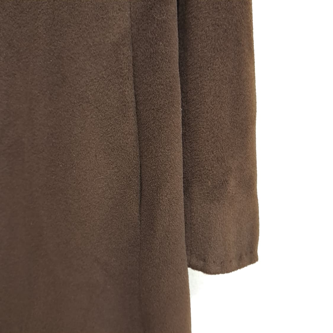 CL223 L 막스마라 90s 이태리판 울캐시미어 다크브라운 싱글코트 상품이미지7