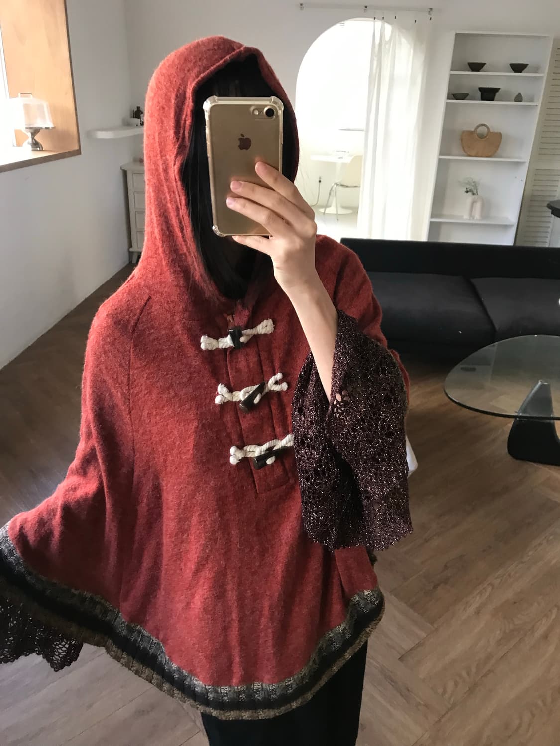 vintage hood cape 상품이미지1