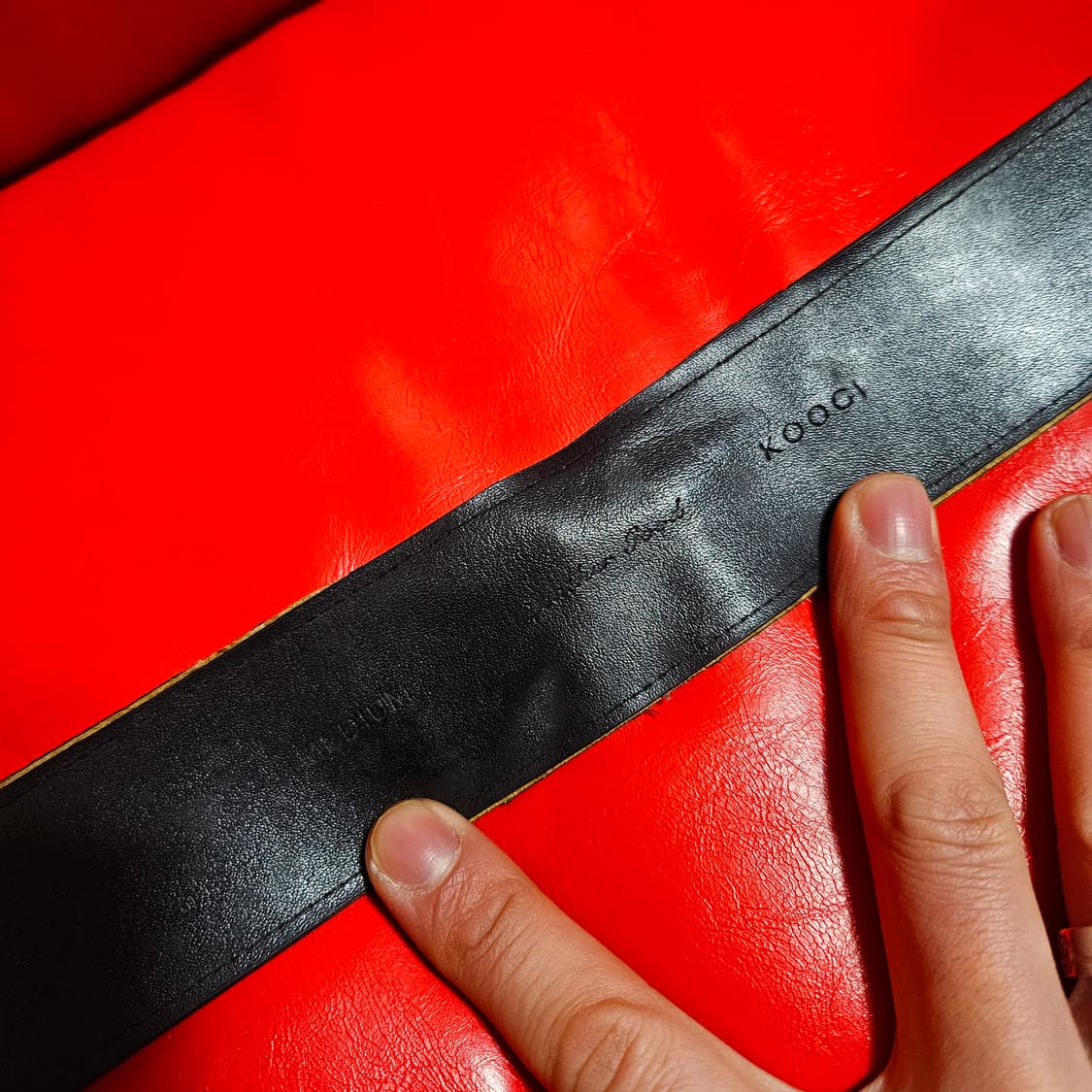 Koogi 90's Vintage 웨스턴 버클 유니크 가죽 벨트  상품이미지4