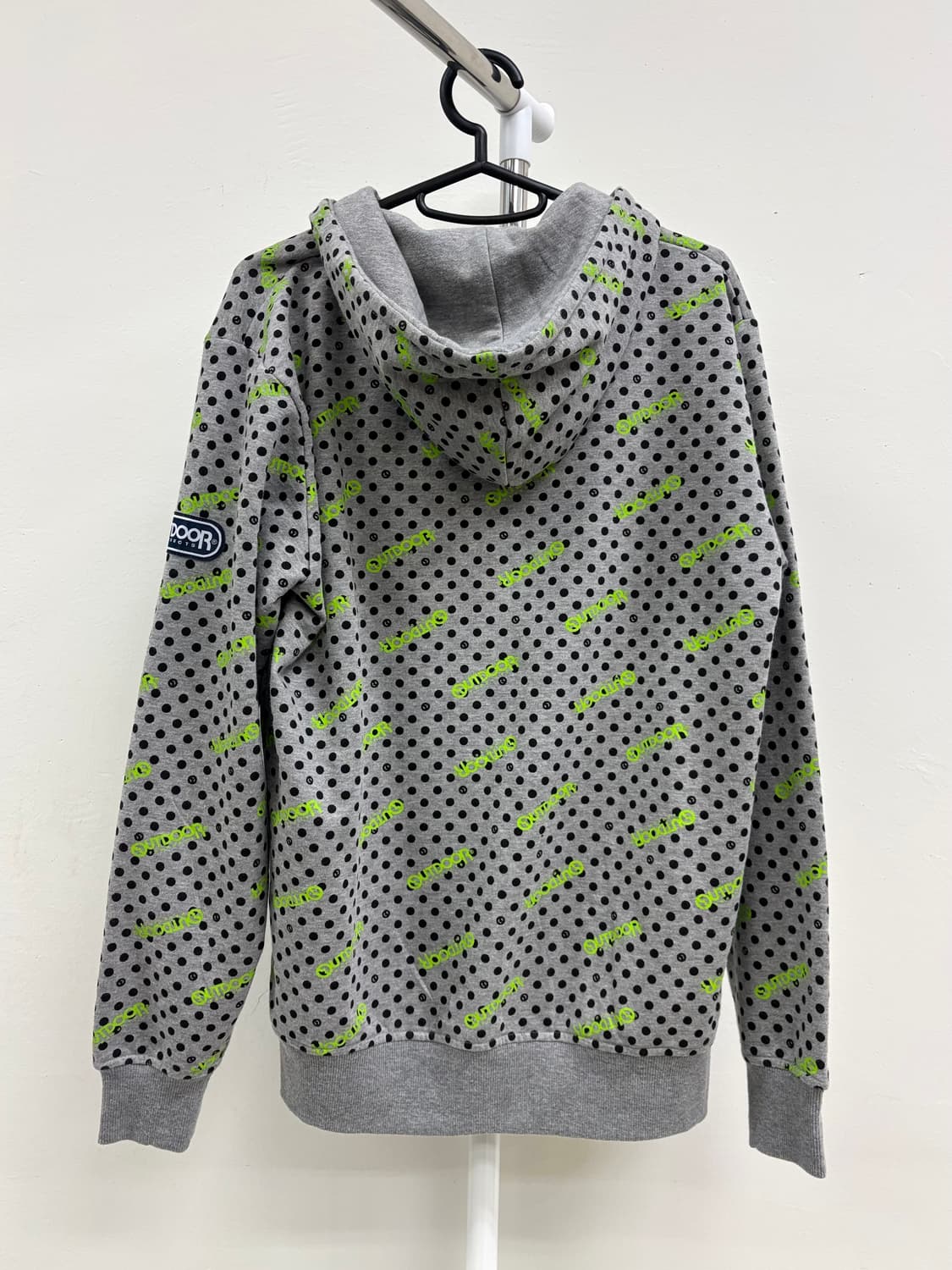 빈티지 도트 그레이 후드집업 상품이미지9