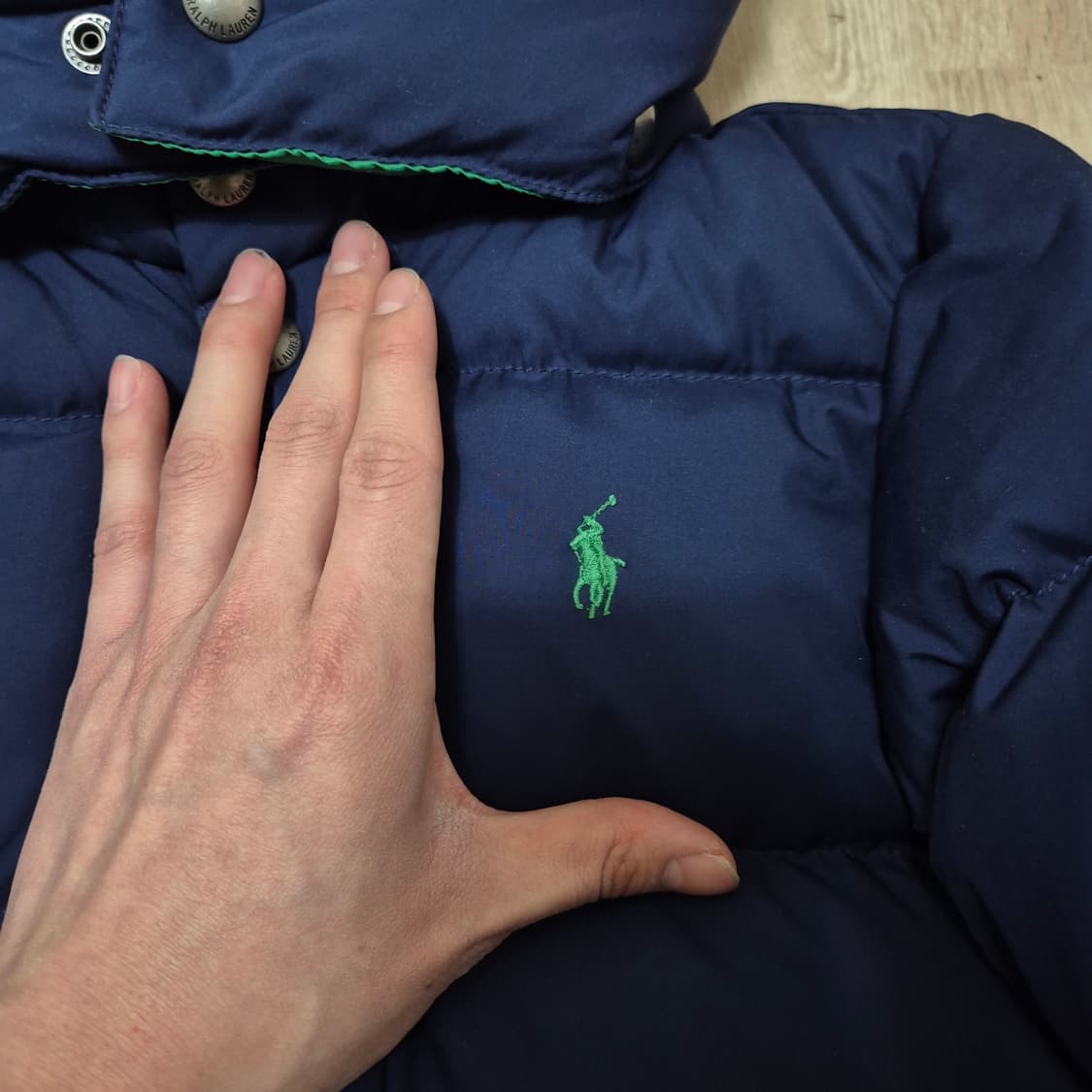 폴로 랄프로렌 키즈 스몰포니 덕다운 후드 패딩 점퍼 (5) 상품이미지5