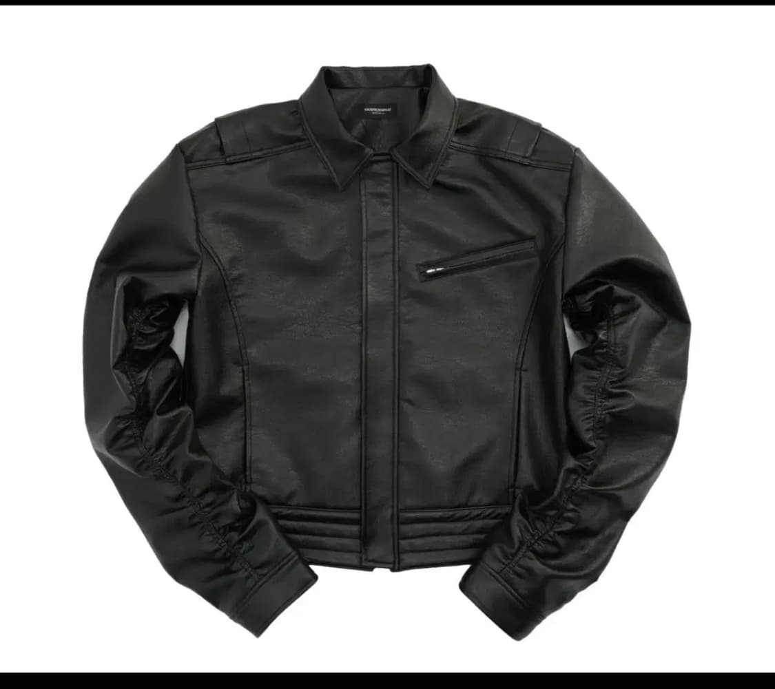 (구매)파아카이브 퍼커링 레더자켓 1사이즈 상품이미지1