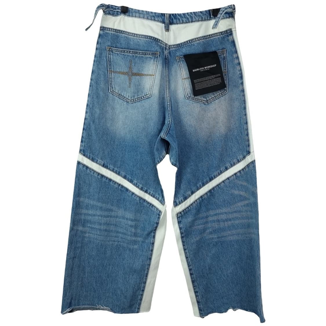 [배드블러드] 라인 패널 데님 팬츠 라지핏 M19870 상품이미지3
