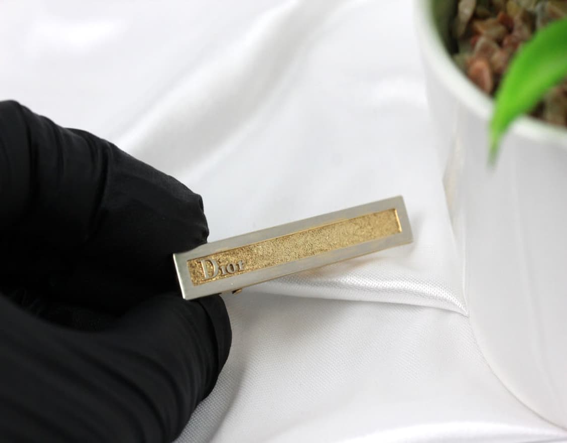 디올 A-등급 5cm 남자 명품 넥타이핀 빈티지 상품이미지4