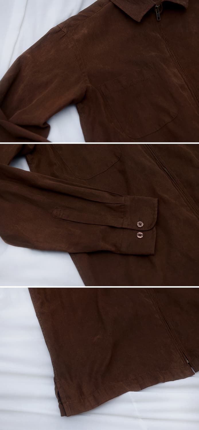 MCM 오리지널 벨벳 스웨이드 집업 셔츠 자켓 (95-100) 상품이미지8