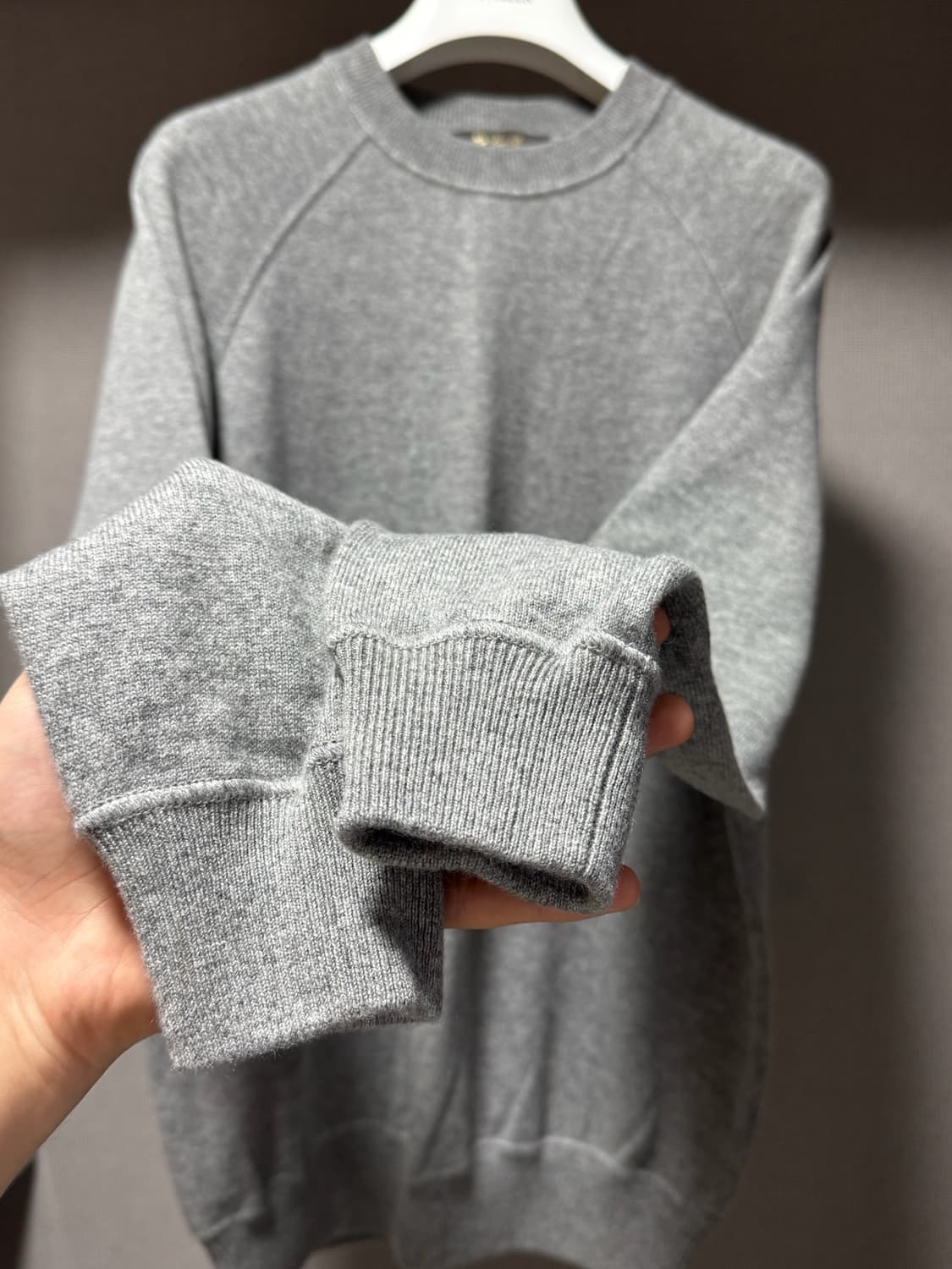 로로피아나 캐시미어 니트 그레이 48 상품이미지5