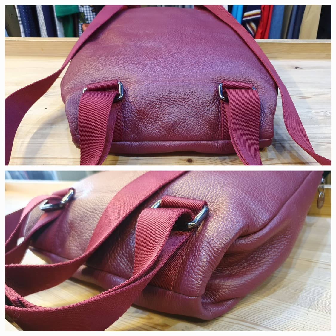 만다리나덕 레더 백팩 상품이미지8