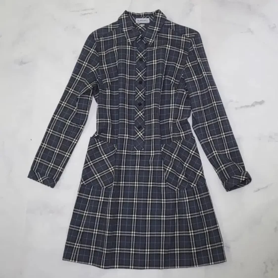 버버리 체크 셔츠 원피스 ~44반 상품이미지6