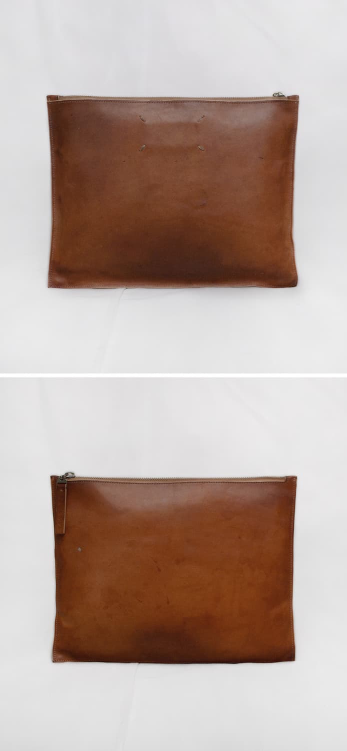 메종 마르지엘라 스티치로고 베지터블 레더 클러치백 상품이미지3