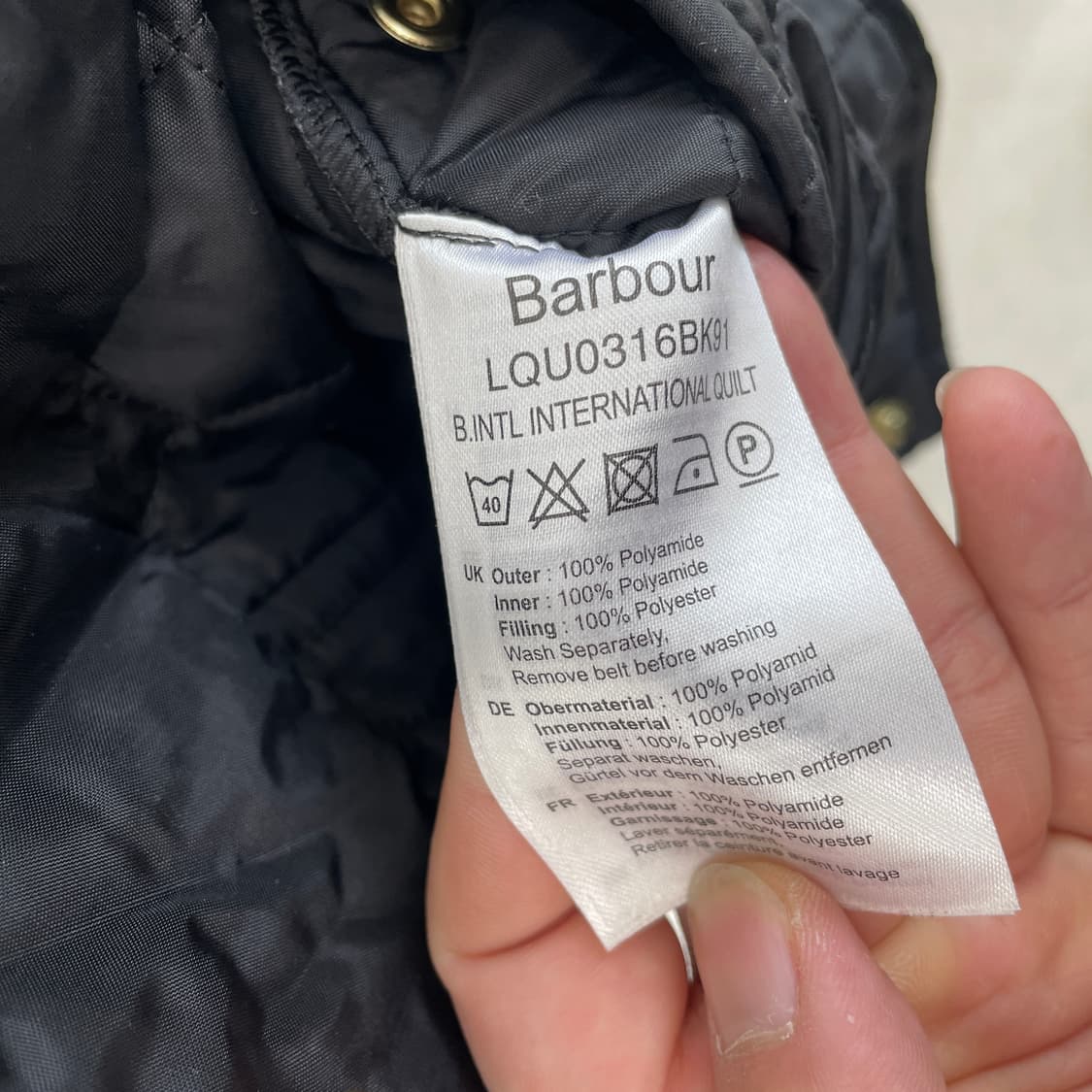 바버 인터네셔널 퀼팅 자켁 상품이미지7