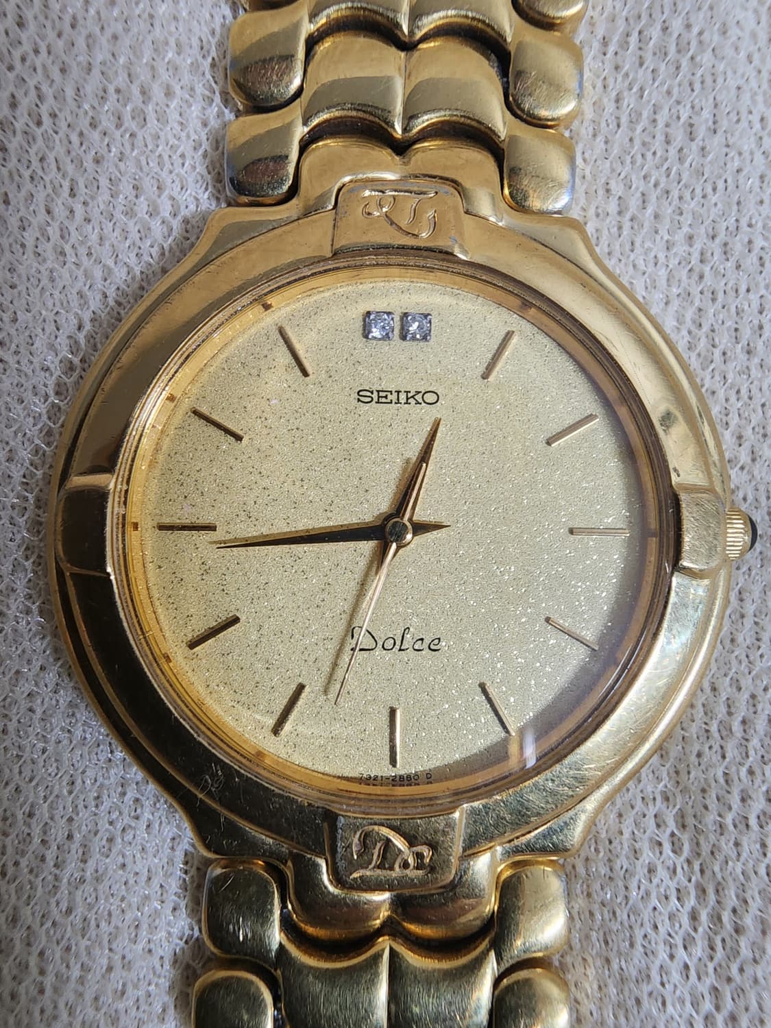 빈티지 세이코 돌체 금장 쿼츠 시계 상품이미지8