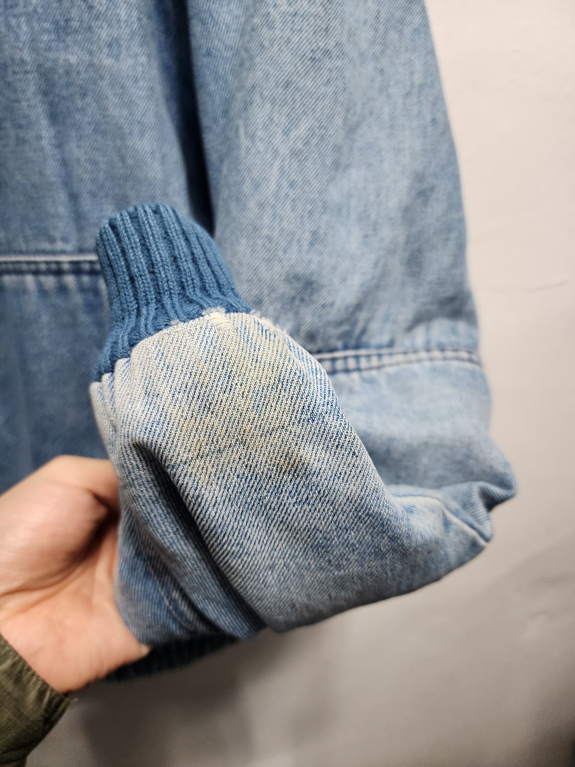 80's 리바이스 화이트탭 한주통산 쉐르파 데님 자켓 상품이미지3