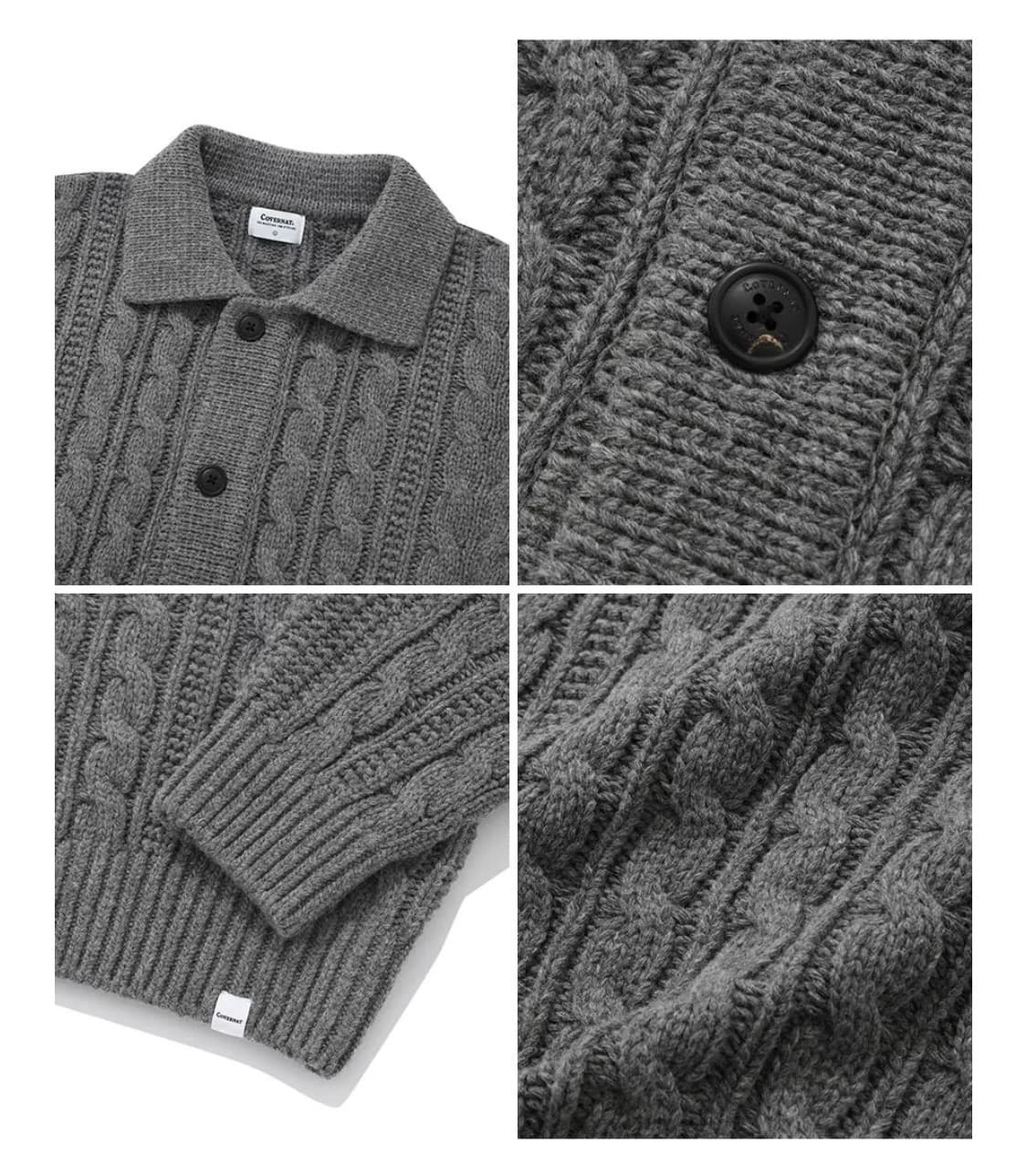 모리걸 램스울 헤비 가디건 상품이미지9