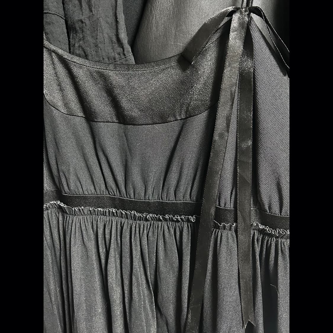 빈티지 챠콜 민소매 스트랩 원피스 상품이미지1