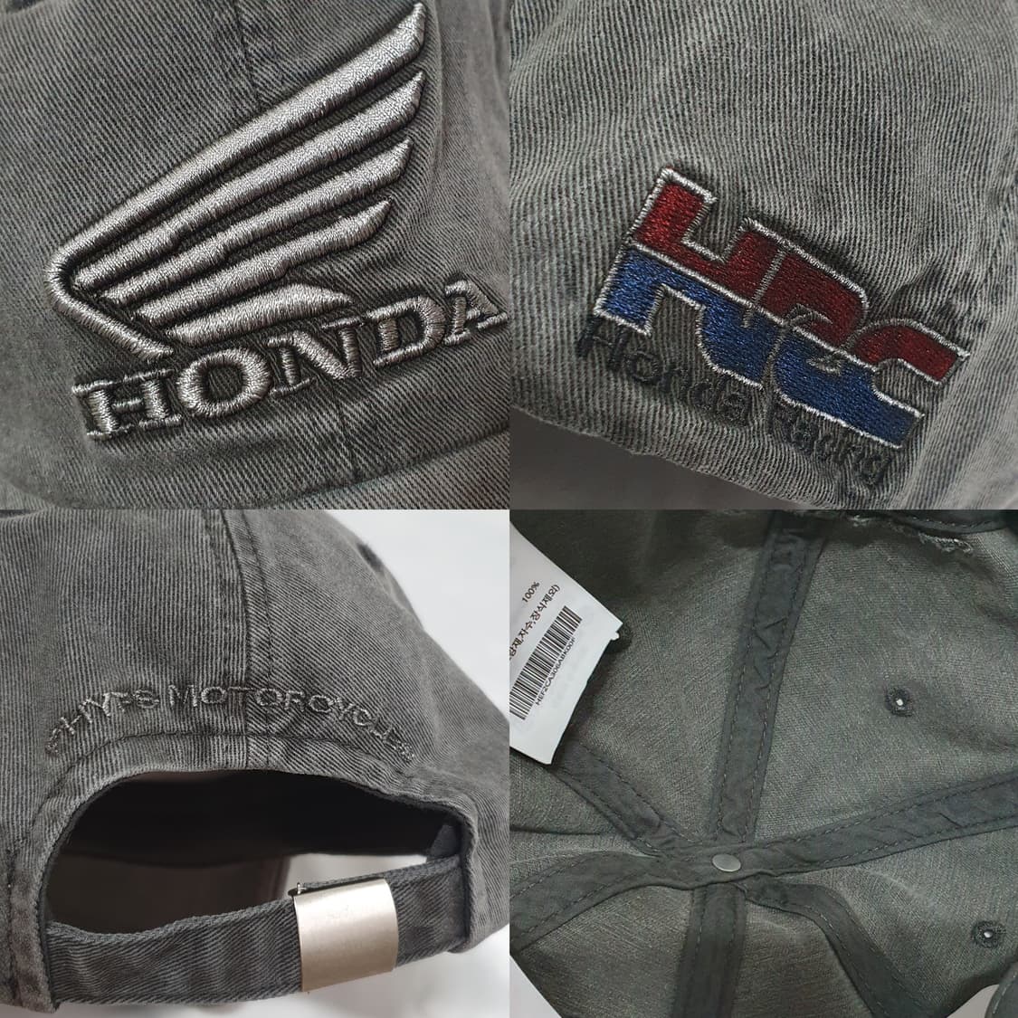 그레이 혼다 모토사이클 볼캡 모자 Wing logo Pigment 상품이미지7