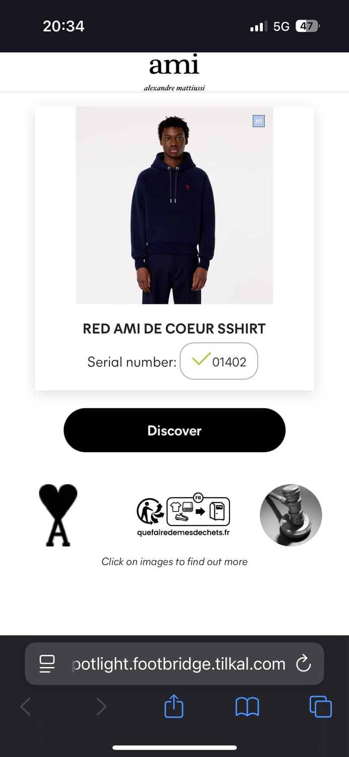 [SS급] 아미 후드티 블랙 M 상품이미지6