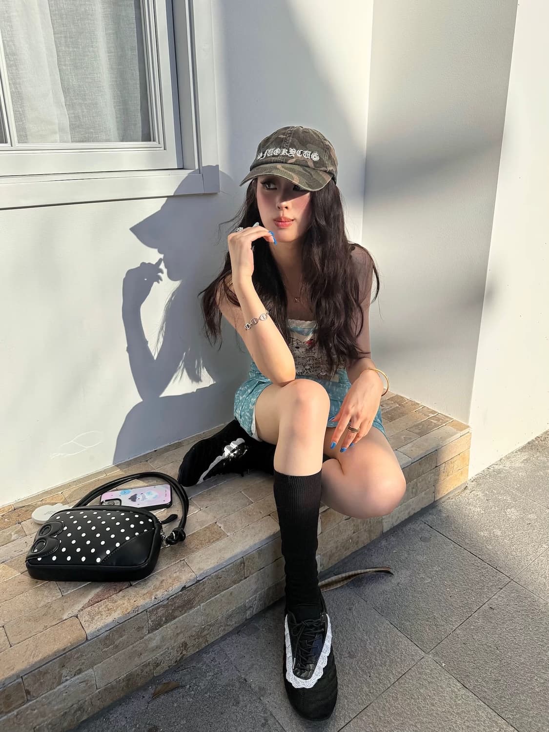 2801project 블랙도트 숄더백 상품이미지3