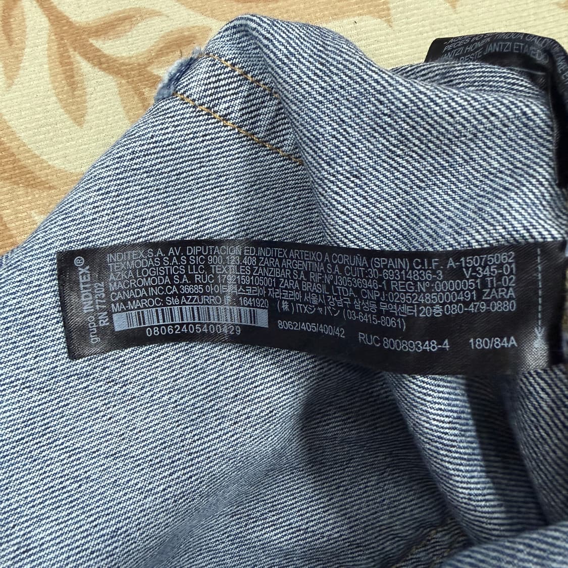 (32)자라 Zara 워싱 데님팬츠(버튼플라이) 상품이미지3