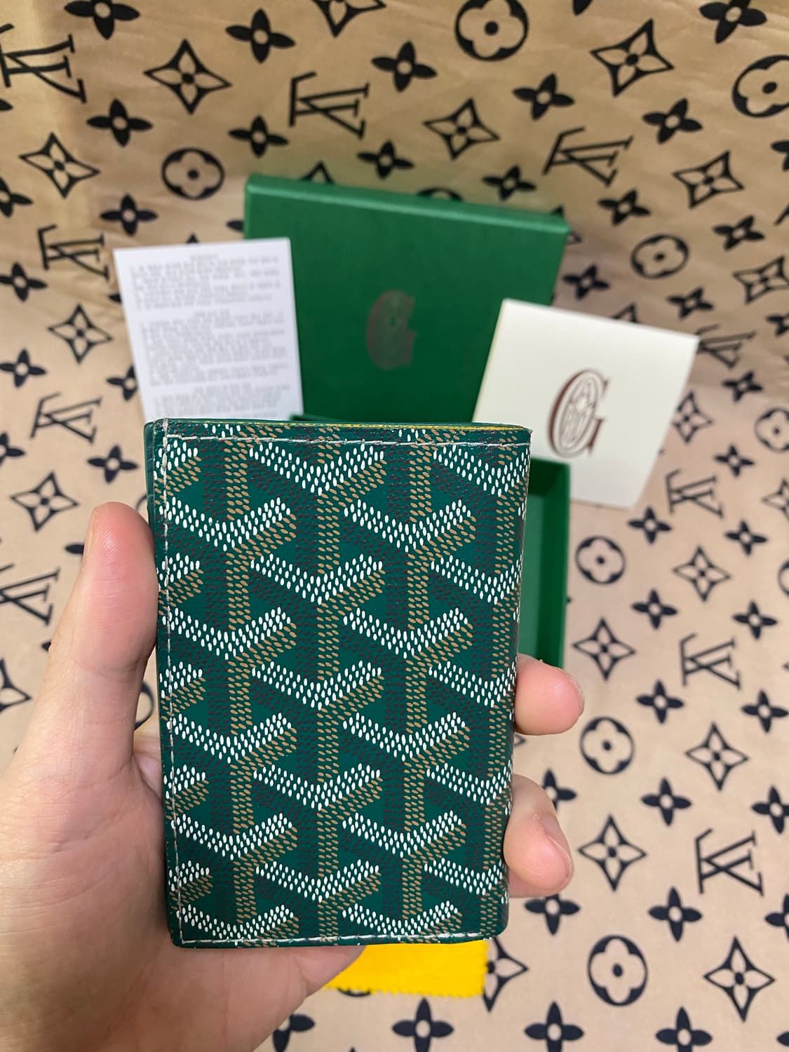 고야드 생피에르 카드지갑 그린 상품이미지3