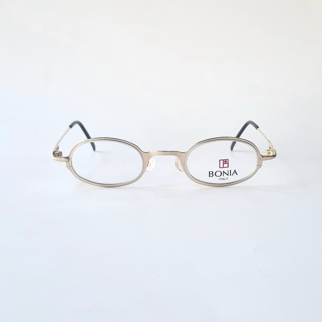 데드스탁 BONIA 빈티지 무드 미니멀 오벌 메탈 안경테 상품이미지1